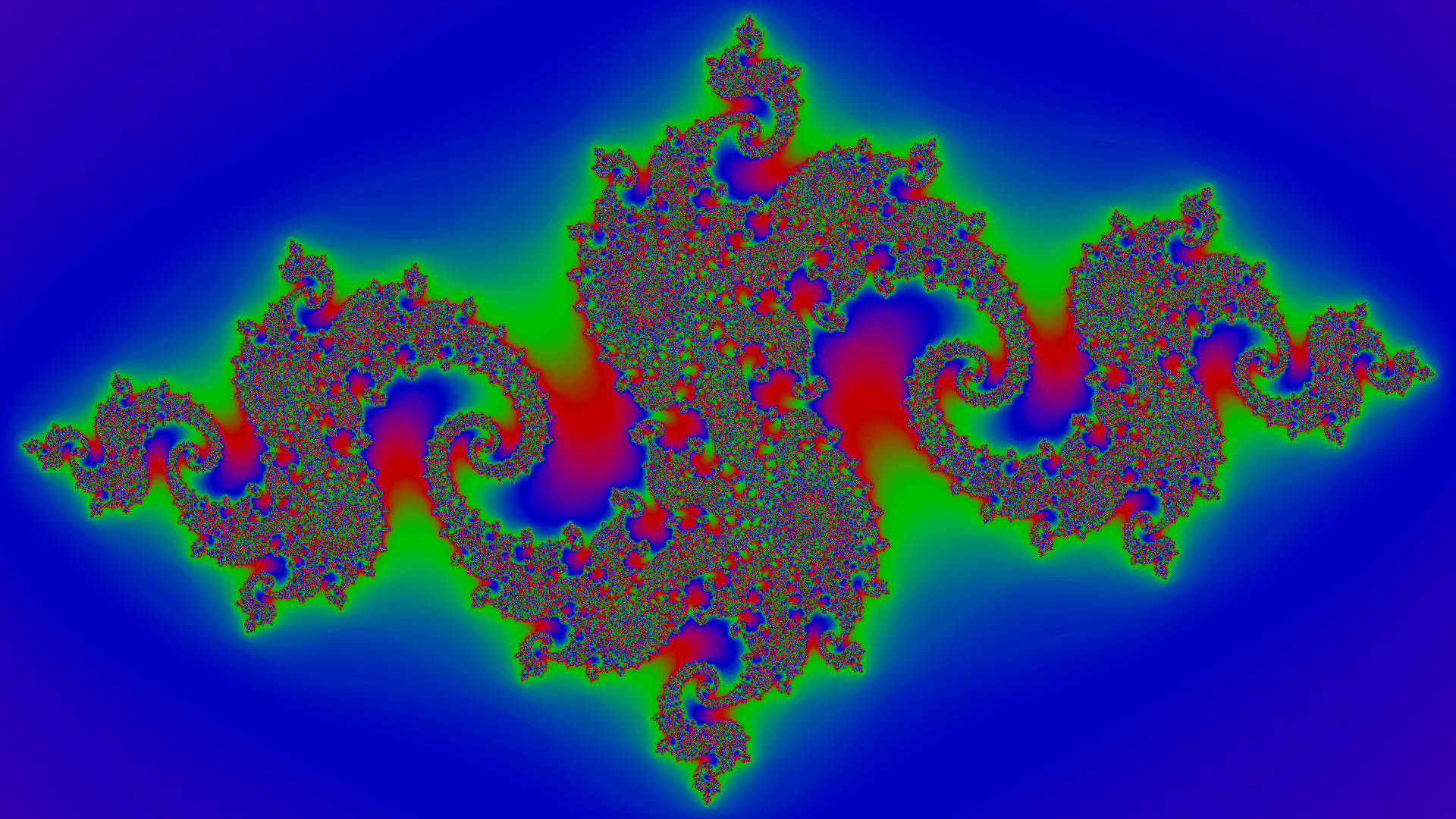Colour Julia set using the updated code